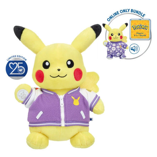 Build-A-Bear 25th Celebration Pokémon Pikachu Plush Bundle - US 3214