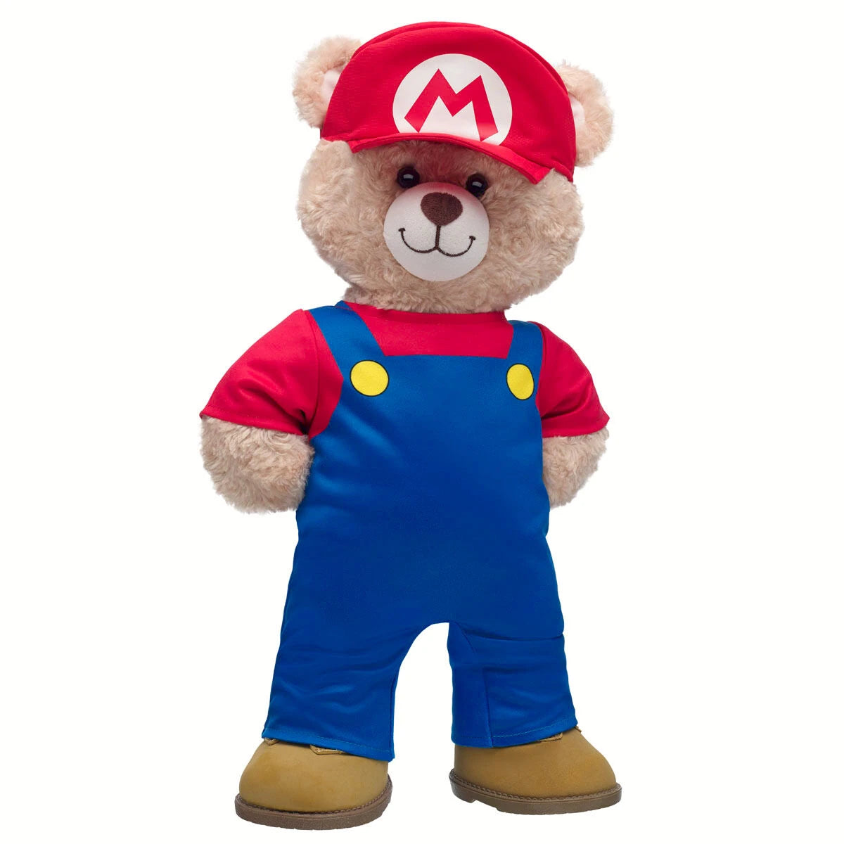 Super Mario Happy Hugs Teddy Bear Mario Gift Set | Build-A-Bear - US 6294