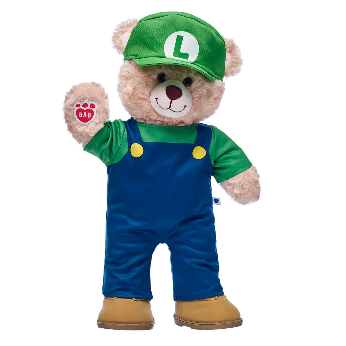 Super Mario Luigi Costume | Build-A-Bear - US 7189