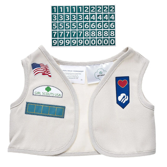 Girl Scout Cadette/Senior/Ambassador Uniform Vest for Stuffed Animals | Build-A-Bear® - US 3216