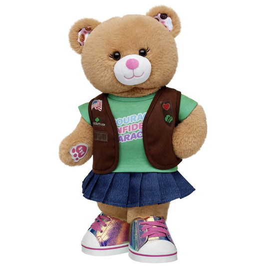 Girl Scout Cookie Teddy Bear Brownie Gift Set | BAB - US 9821