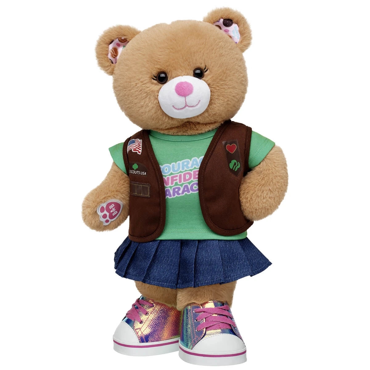 Girl Scout Cookie Teddy Bear Brownie Gift Set | BAB - US 4281
