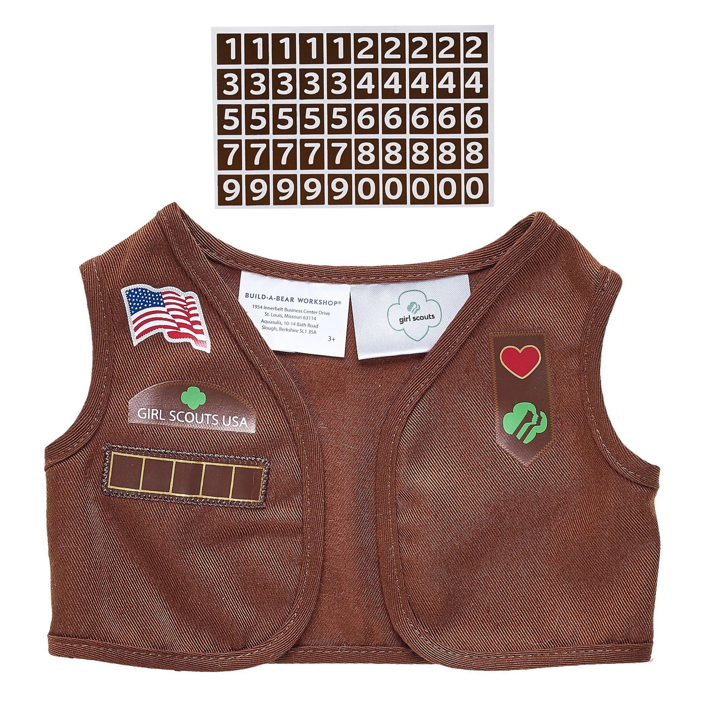 Girl Scout Cookie Teddy Bear Brownie Gift Set | BAB - US 9821
