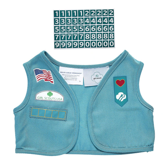 Girl Scout Junior Uniform Vest for Stuffed Animals | Build-A-Bear® - US 8463