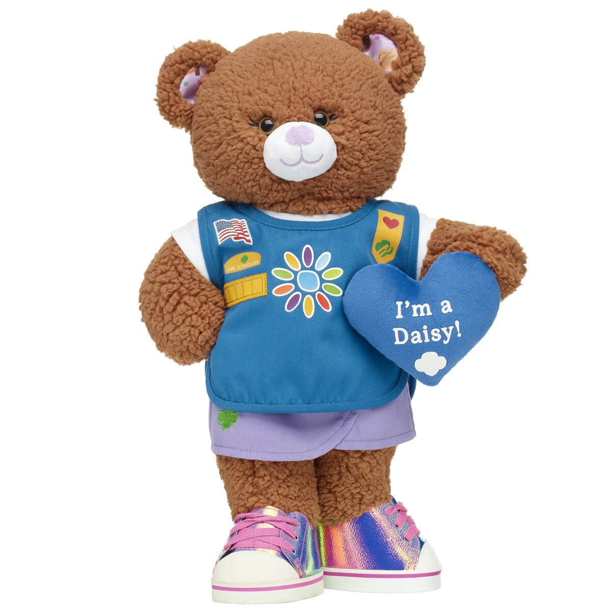 Girl Scout "I'm a Daisy" Heart Wristie for Stuffed Animals | Build-A-Bear® - US 9532