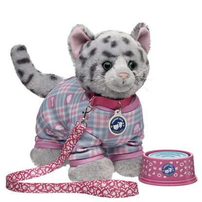 Promise Pets Ocicat Stuffed Animal PJs Gift Set w/ Slippers | Build-A-Bear - US 9093