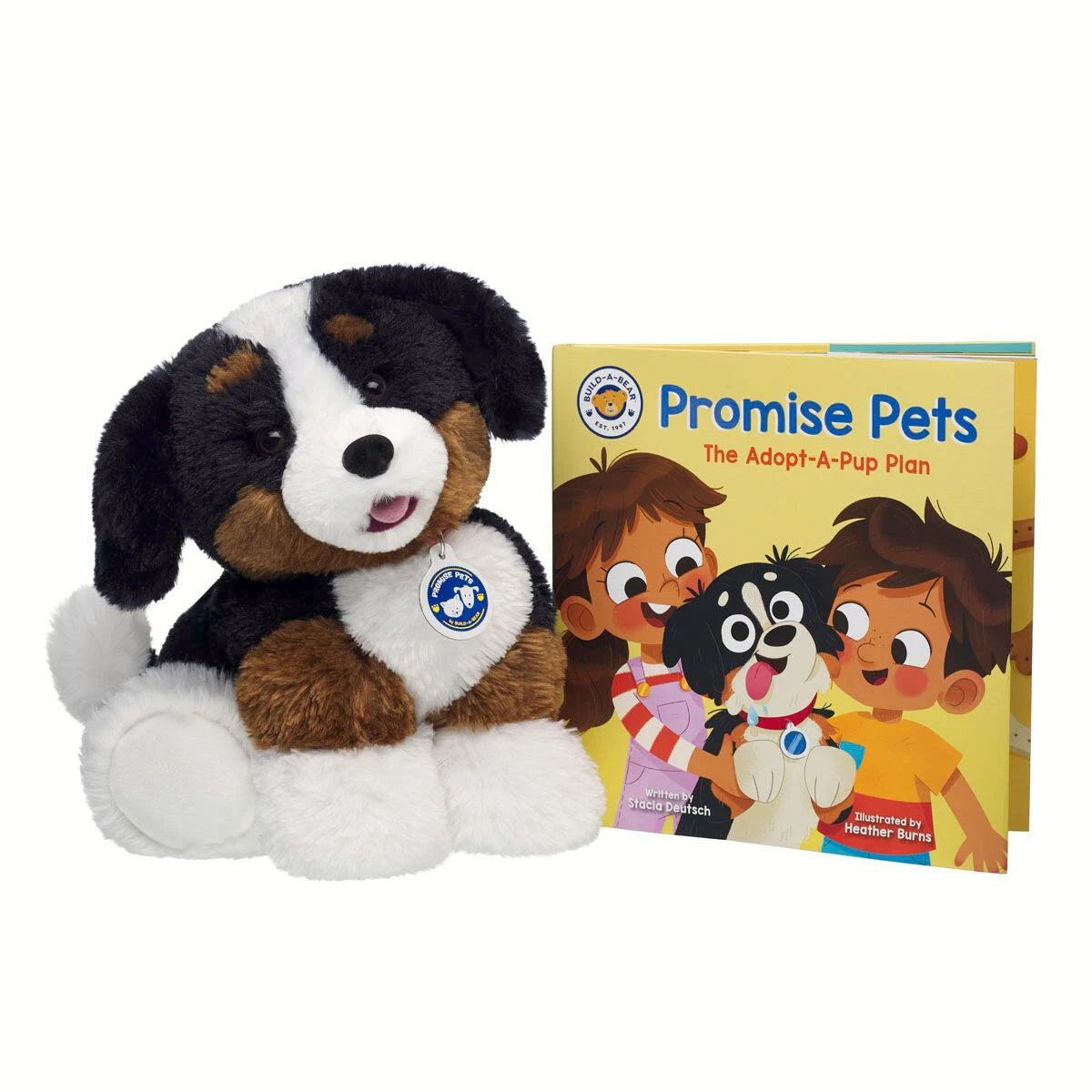 Promise Pets Bernese Mountain Dog Stuffed Animal w/ "Promise Pets: | BAB - US 3626