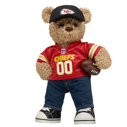 Kansas City Chiefs Timeless Teddy Bear Football Gift Set - US 8816