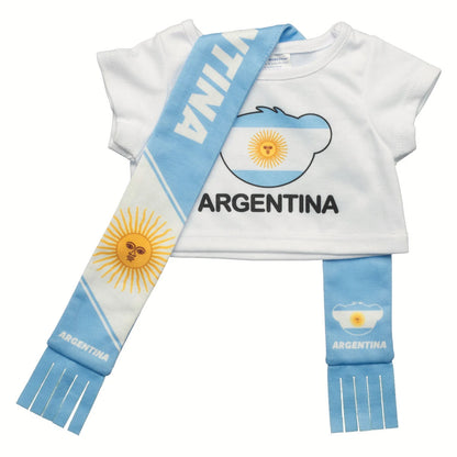 Let's Goal Bear Argentina Gift Set | Build-A-Bear - US 1851