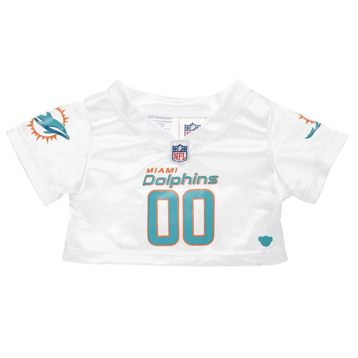 Miami Dolphins Timeless Teddy Bear Fan Hat &amp; Football Set - US 5253