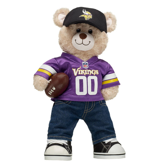 Minnesota Vikings Happy Hugs Teddy Bear Football Gift Set - US 1810