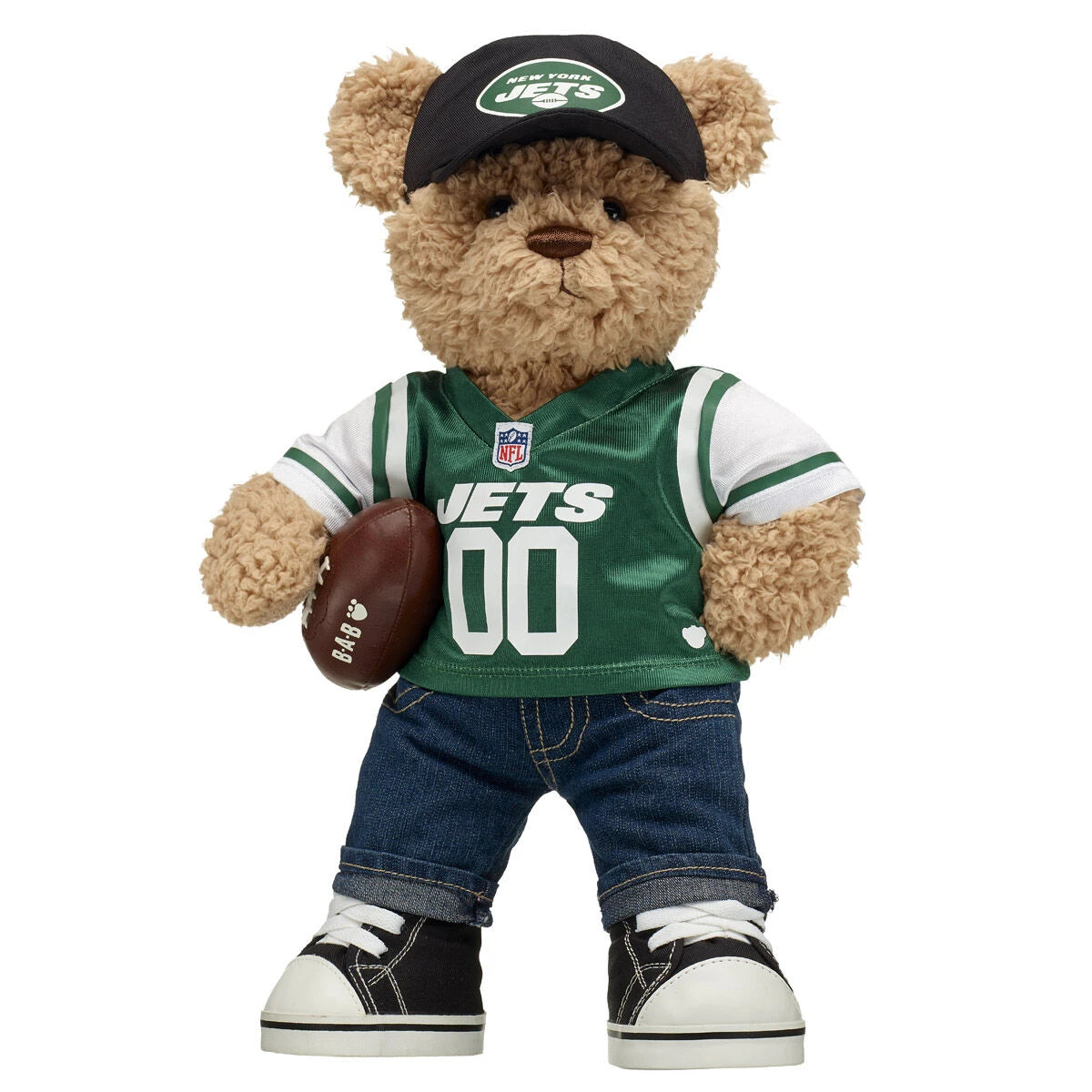 New York Jets Timeless Teddy Bear Football Gift Set - US 2779