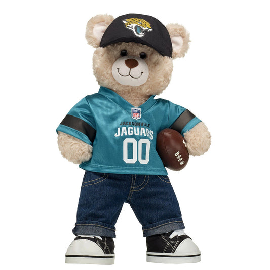 Jacksonville Jaguars Happy Hugs Football Teddy Bear Gift Set - US 8859