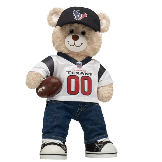 Houston Texans Fan Hat &amp; Football Happy Hugs Bear Gift Set - US 1908