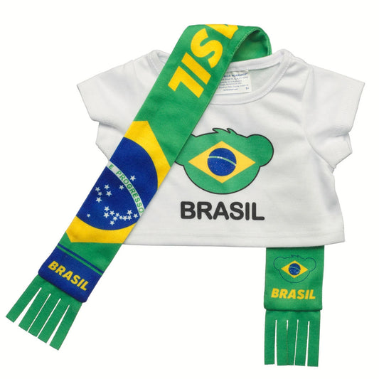 Brazil Scarf &amp; T-Shirt Set | Build-A-Bear - US 6360