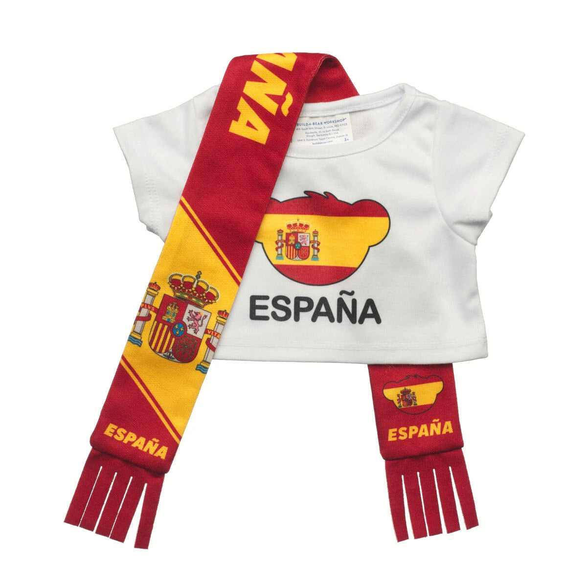 Let's Goal Bear Spain Gift Set | Build-A-Bear - US 7235