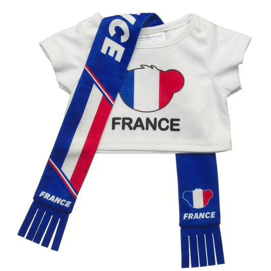 France Scarf &amp; T-Shirt Set | Build-A-Bear - US 6978