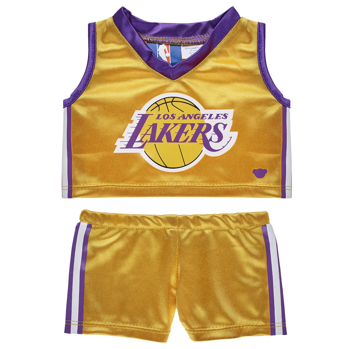 Los Angeles Lakers Happy Hugs Teddy Bear Basketball Gift Set | Build-A-Bear® - US 7483