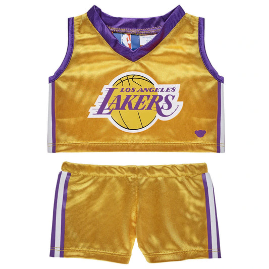 Los Angeles Lakers Uniform 2 pc. for Stuffed Animals | Build-A-Bear® - US 8790