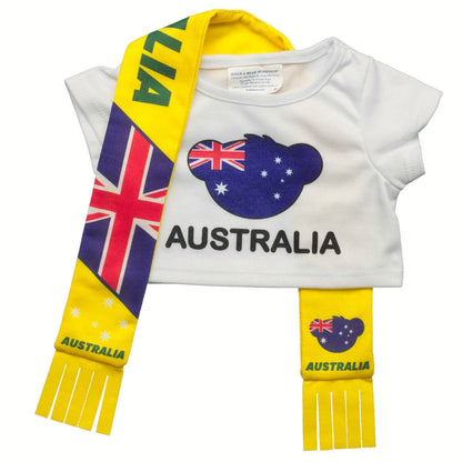 Let's Goal Bear Australia Gift Set | Build-A-Bear - US 3950