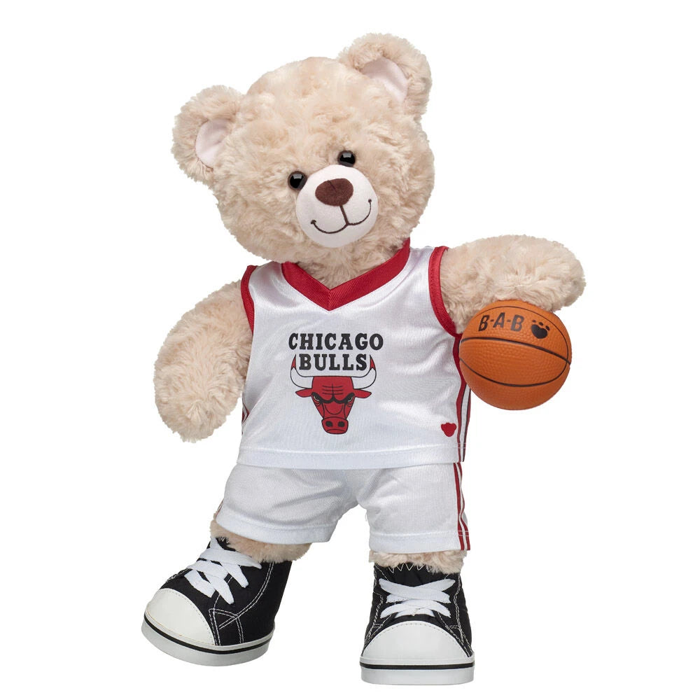Chicago Bulls Happy Hugs Teddy Bear Basketball Gift Set | Build-A-Bear® - US 2573