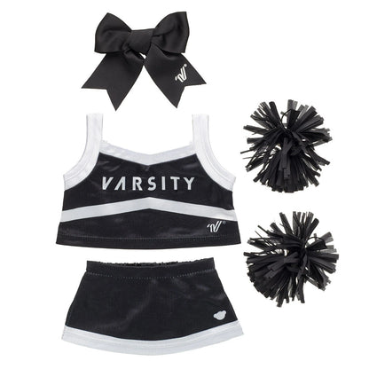 Online-Only Pastel Swirl Kitty Black Cheer Uniform Set | Build-A-Bear® - US 8332
