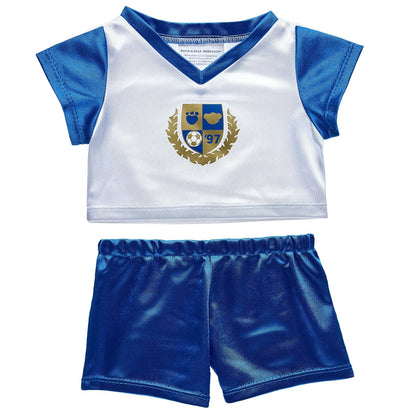 Blue &amp; White Soccer Uniform 2 pc. for Stuffed Animals | Build-A-Bear® - US 5903