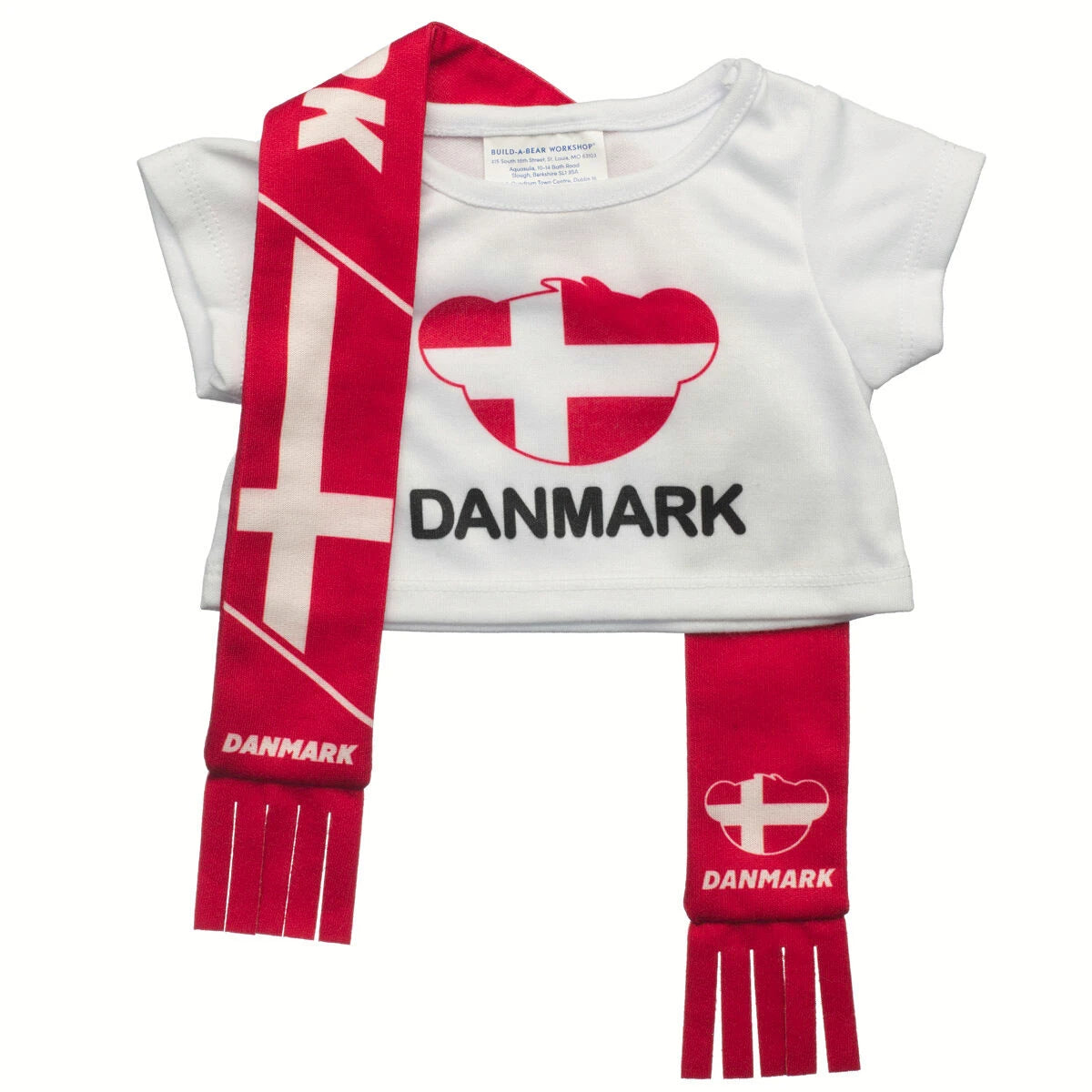 Denmark Scarf &amp; T-Shirt Set | Build-A-Bear - US 4926