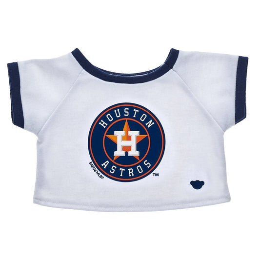Houston Astros™ Ringer T-Shirt for Stuffed Animals | Build-A-Bear® - US 5879