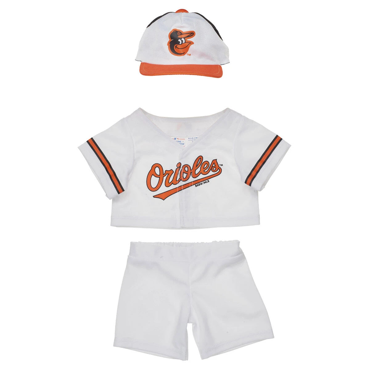 Baltimore Orioles Uniform 3 pc. for Stuffed Animals | Build-A-Bear® - US 6958