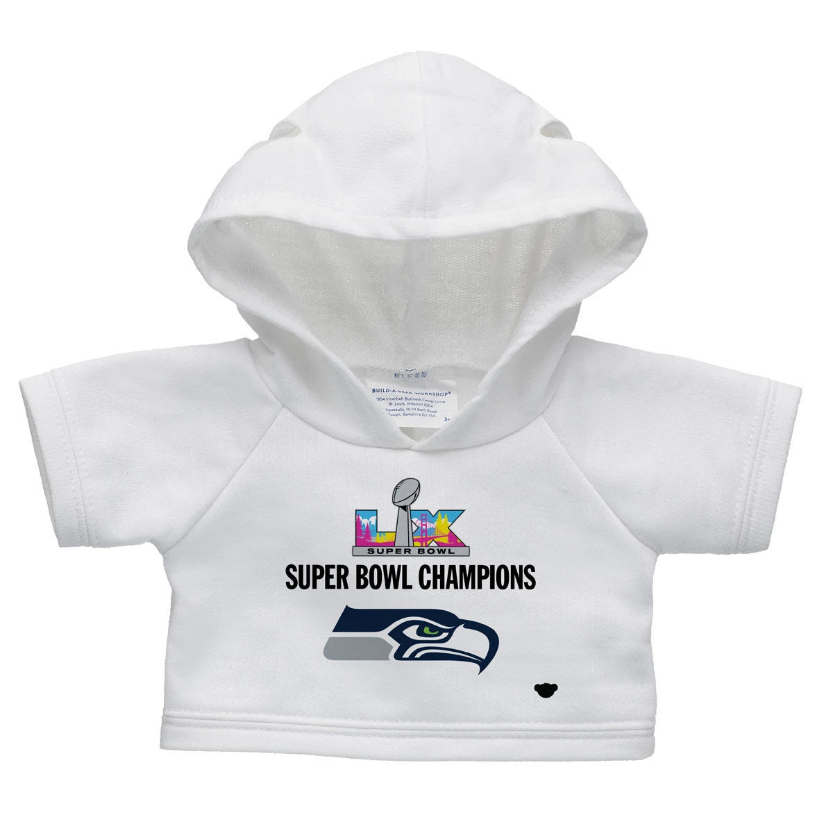 Football Teddy Bear Super Bowl LX Seattle Seahawks | Build-A-Bear - US 5769