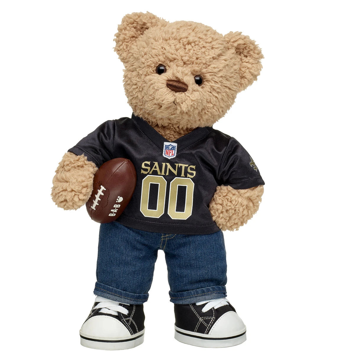 Timeless Teddy Football New Orleans Saints Gift Set | Build-A-Bear® - US 7353