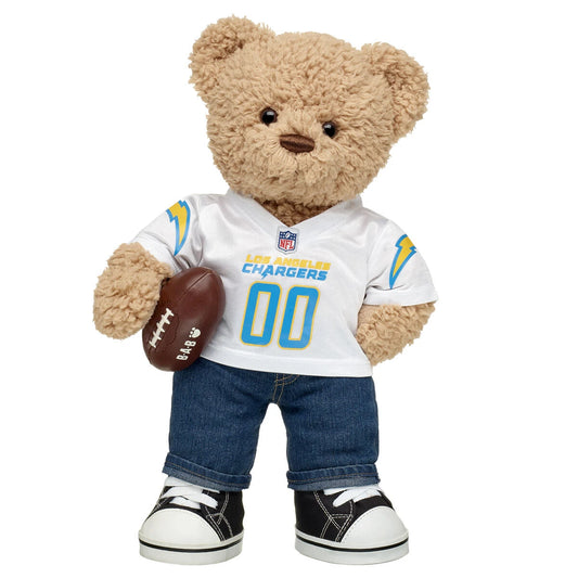 Timeless Teddy Football Los Angeles Chargers Gift Set | Build-A-Bear® - US 5531