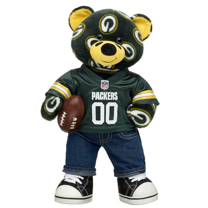 Football Bear Green Bay Packers Gift Set | Build-A-Bear® - US 7073