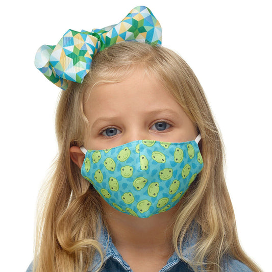 Child-Size Spring Green Frog Face Mask | Build-A-Bear® - US 5265