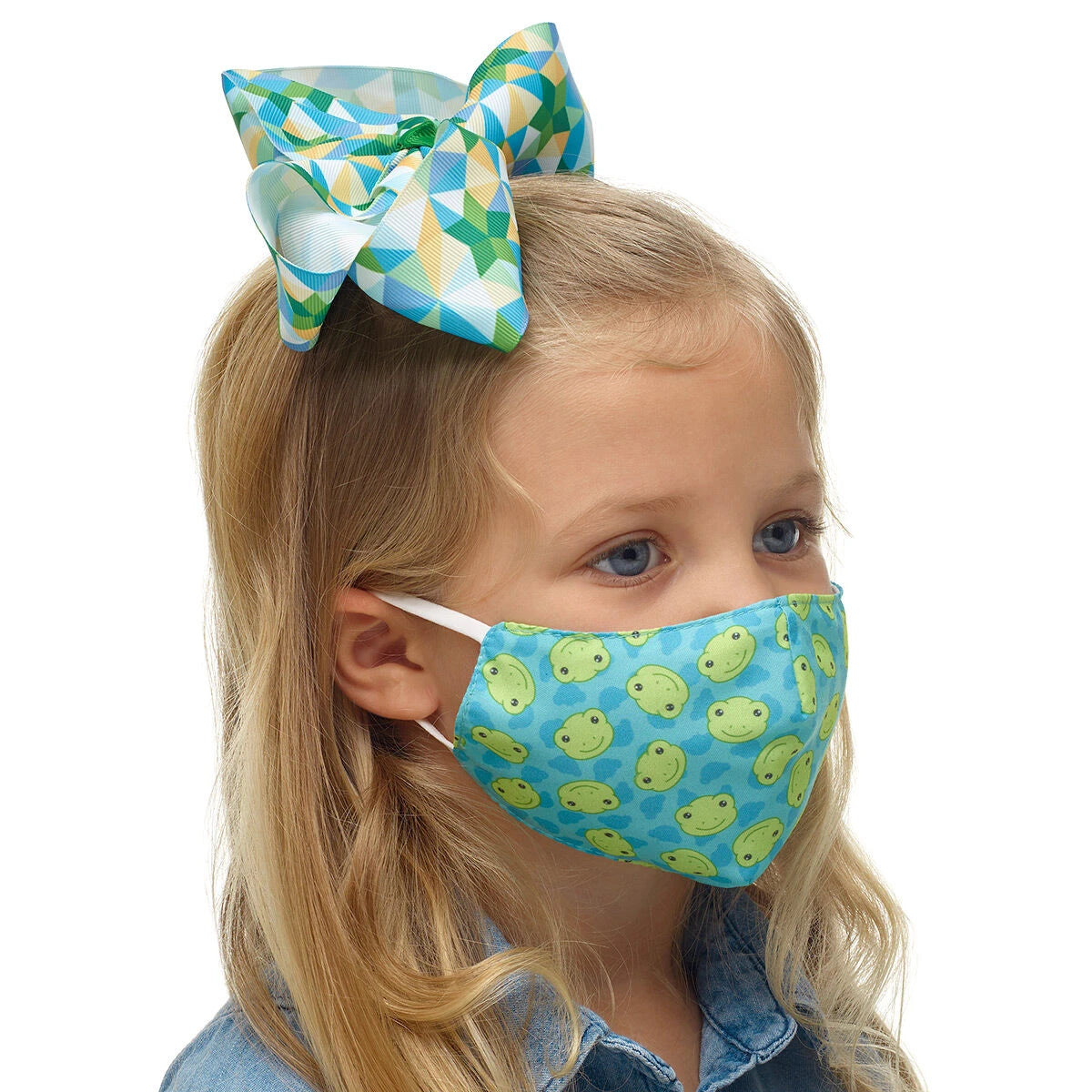 Child-Size Spring Green Frog Face Mask | Build-A-Bear® - US 5265