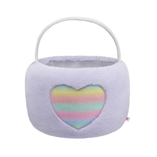 Purple Pastel Heart Easter Basket for Stuffed Animals | Build-A-Bear® - US 8097