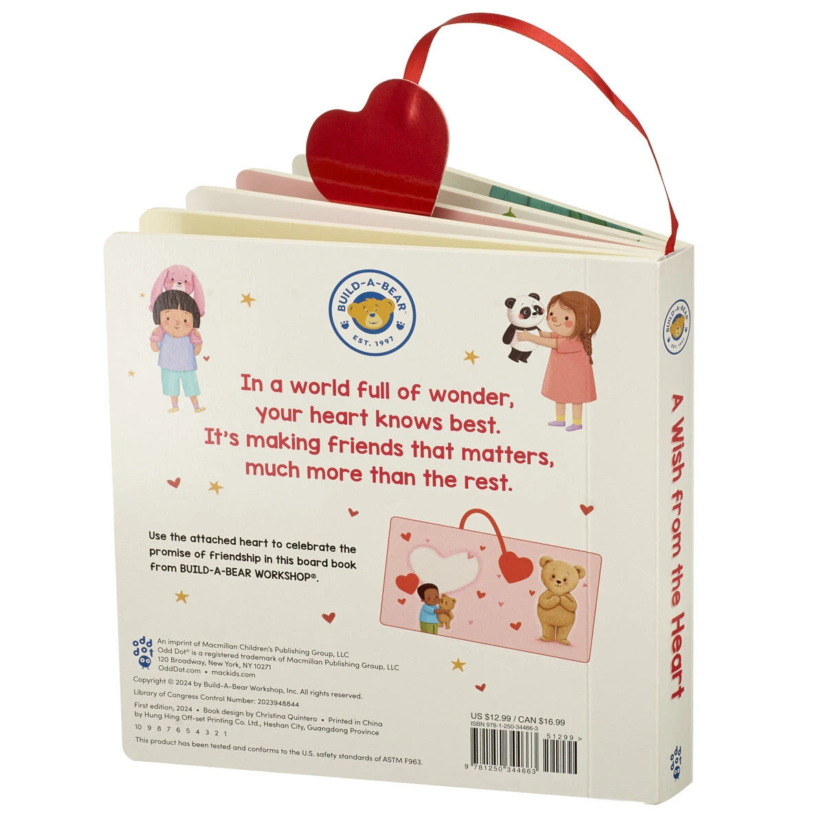 "A Wish from the Heart" Board Book | Build-A-Bear® - US 4274