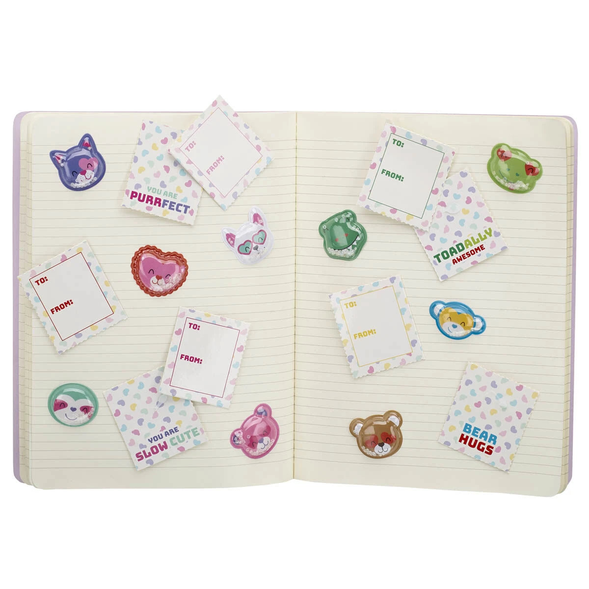 Valentine's Day Tear &amp; Share Sticker Set | Build-A-Bear® - US 3548