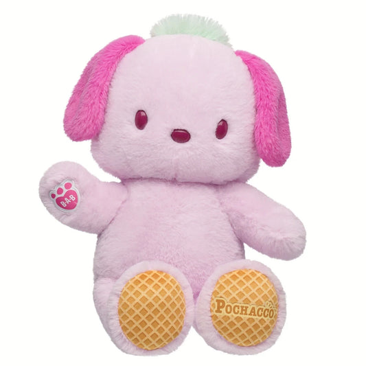 Sanrio Hello Kitty &amp; Friends Strawberry Ice Cream Pochacco Plush | Build-A-Bear - US 7032