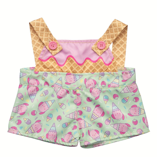Sanrio Hello Kitty &amp; Friends Strawberry Ice Cream Pochacco Overalls | Build-A-Bear - US 8782