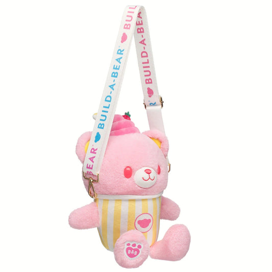 Strawberry Lemonade Bear Slushie Plushie w/ Carrying | BAB - US 8326