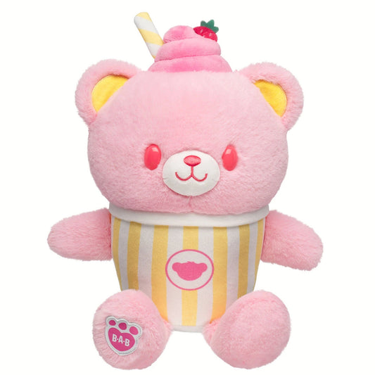 Strawberry Lemonade Bear Slushie Plushie w/ Carrying | BAB - US 8326