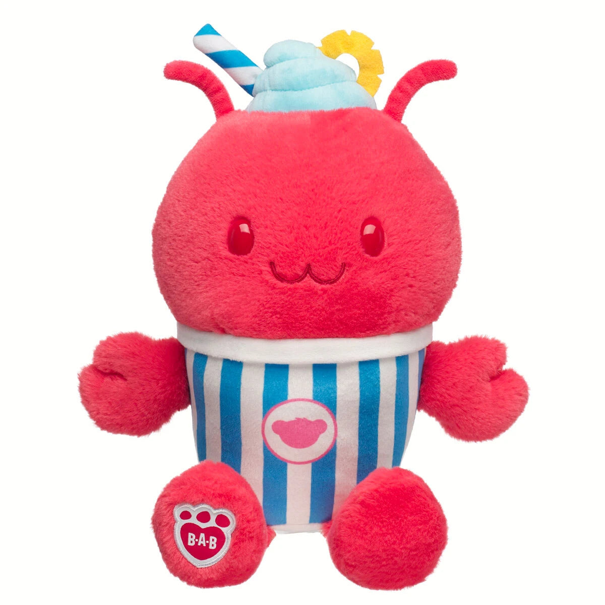 Fruit Punch Lobster Slushie Plushie w/ Lei Necklace | BAB - US 7038
