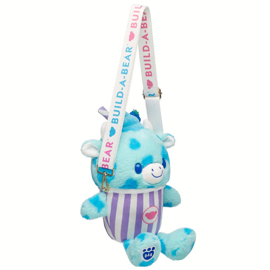 Blue Raspberry Cow Slushie Plushie w/ Carrying Strap | BAB - US 4263