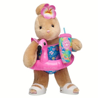 Pawlette Bunny Flamingo Floatie Gift Set | Build-A-Bear - US 4464
