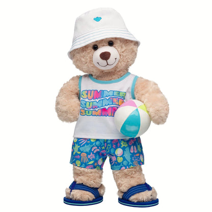 Happy Hugs Teddy Bear Summer Beach Gift Set | Build-A-Bear - US 3410