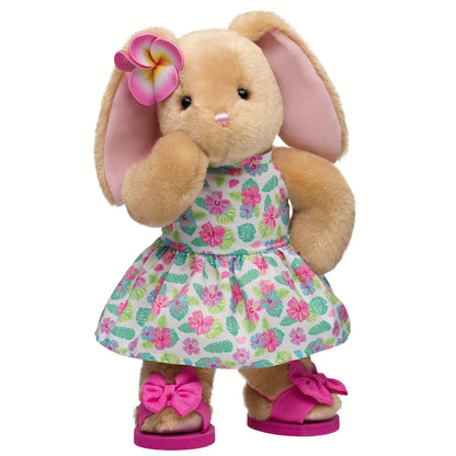 Pawlette Bunny Plush Tropical Gift Set | Build-A-Bear - US 7006