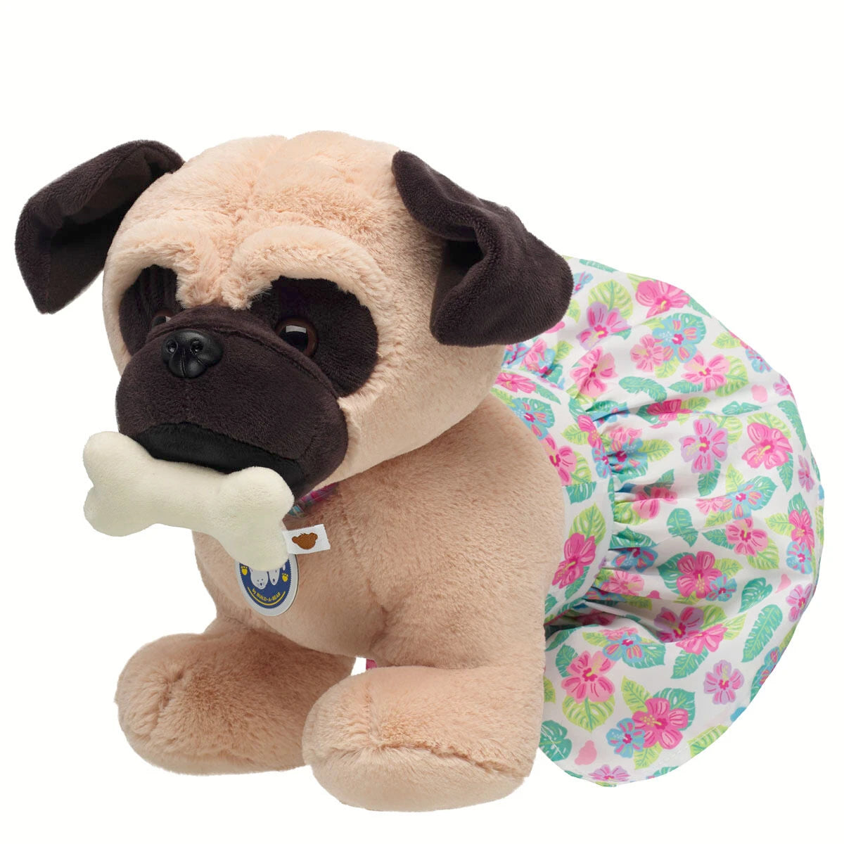 Promise Pets Pug Tropical Gift Set with Bone | Build-A-Bear - US 7524