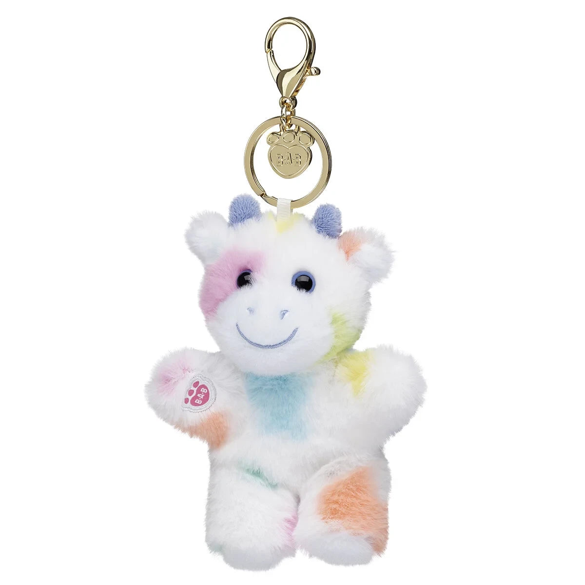 Colorful Splatter Cow Plush Bag Charm | Build-A-Bear - US 5269
